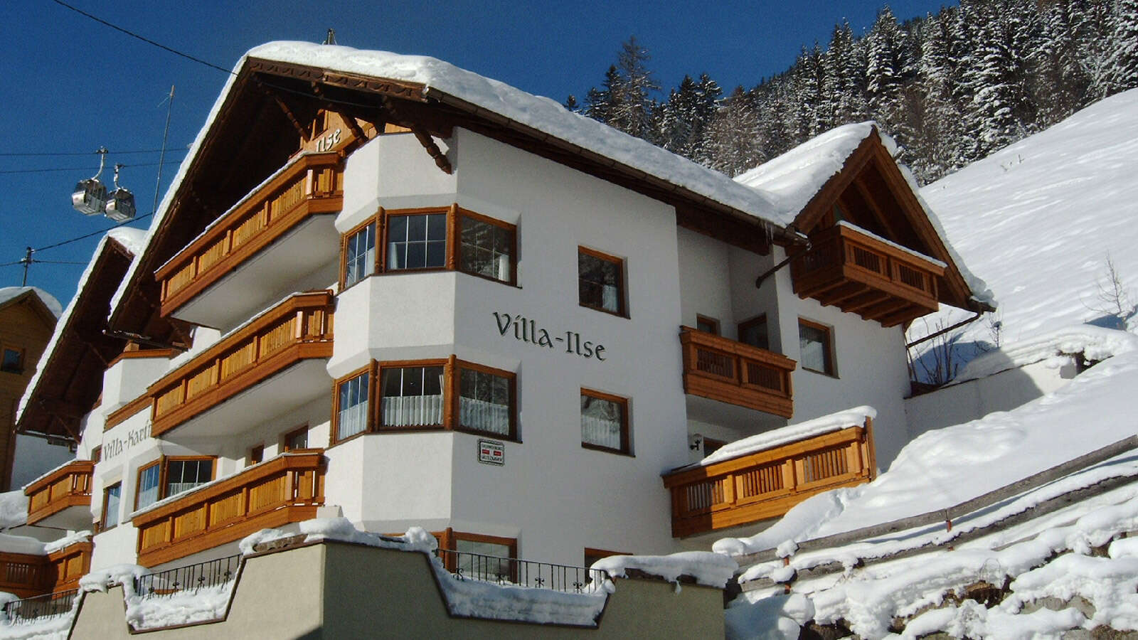 Hausfoto Villa Ilse in Kappl im Winter